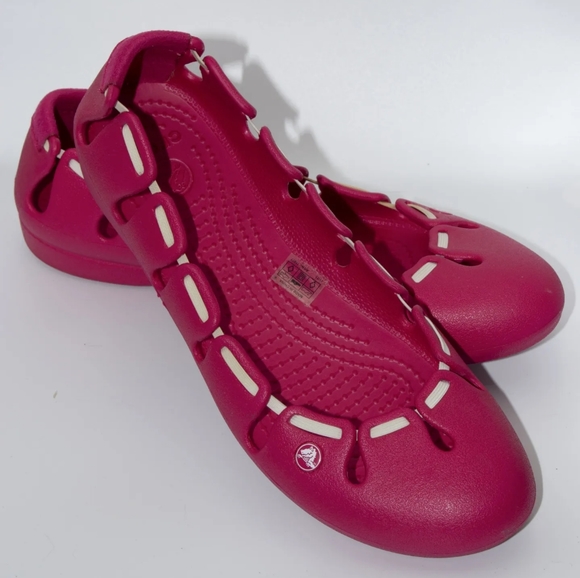 Hot Pink Crocs Shoes - Picture 2 of 6